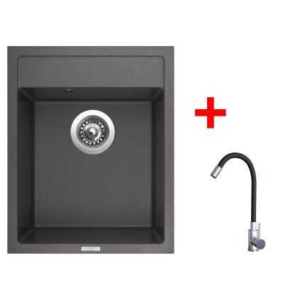 4478713 8596142057436 sinks classic 400 pureblack elasta nerez cerna