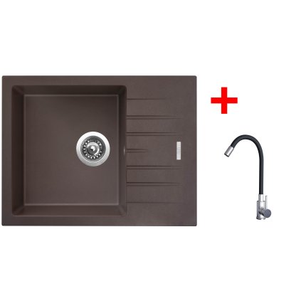4478719 8596142056224 sinks perfecto 650 marone elasta nerez cerna