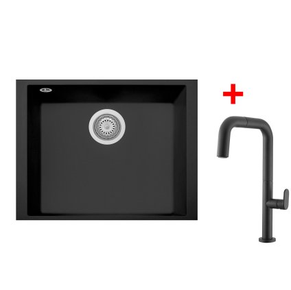 Sinks CUBE 490U Nanoblack + EVA P Nanoblack