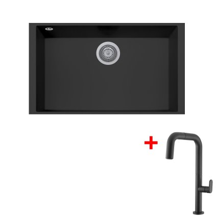 Sinks CUBE 690U Nanoblack + EVA P Nanoblack