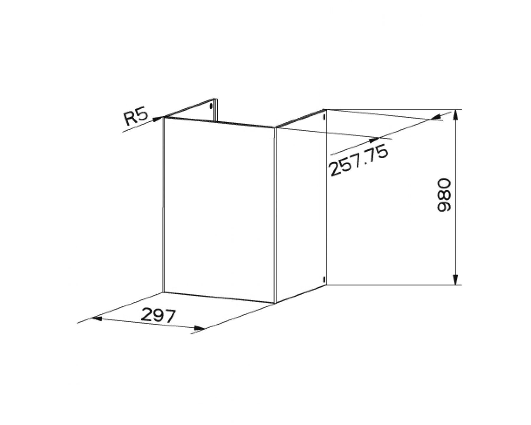 Faber 980 X Prodloužený komín 112.0157.252