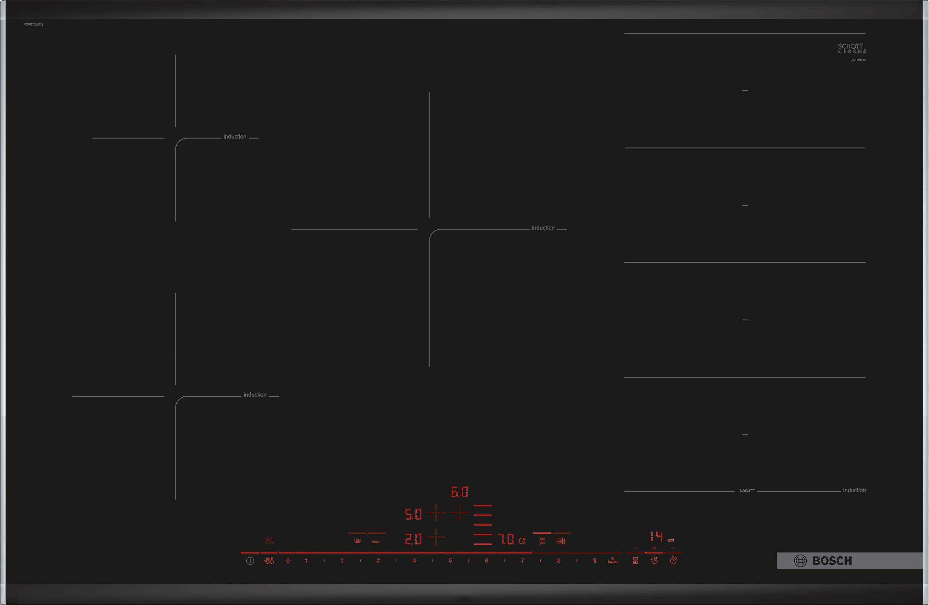 Bosch PXV875DC1E Indukční varná deska Serie 8