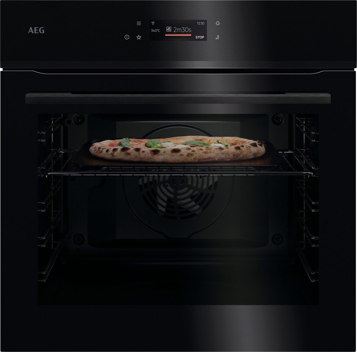 AEG NBX7P63KSB pyrolytická trouba PizzaExpert