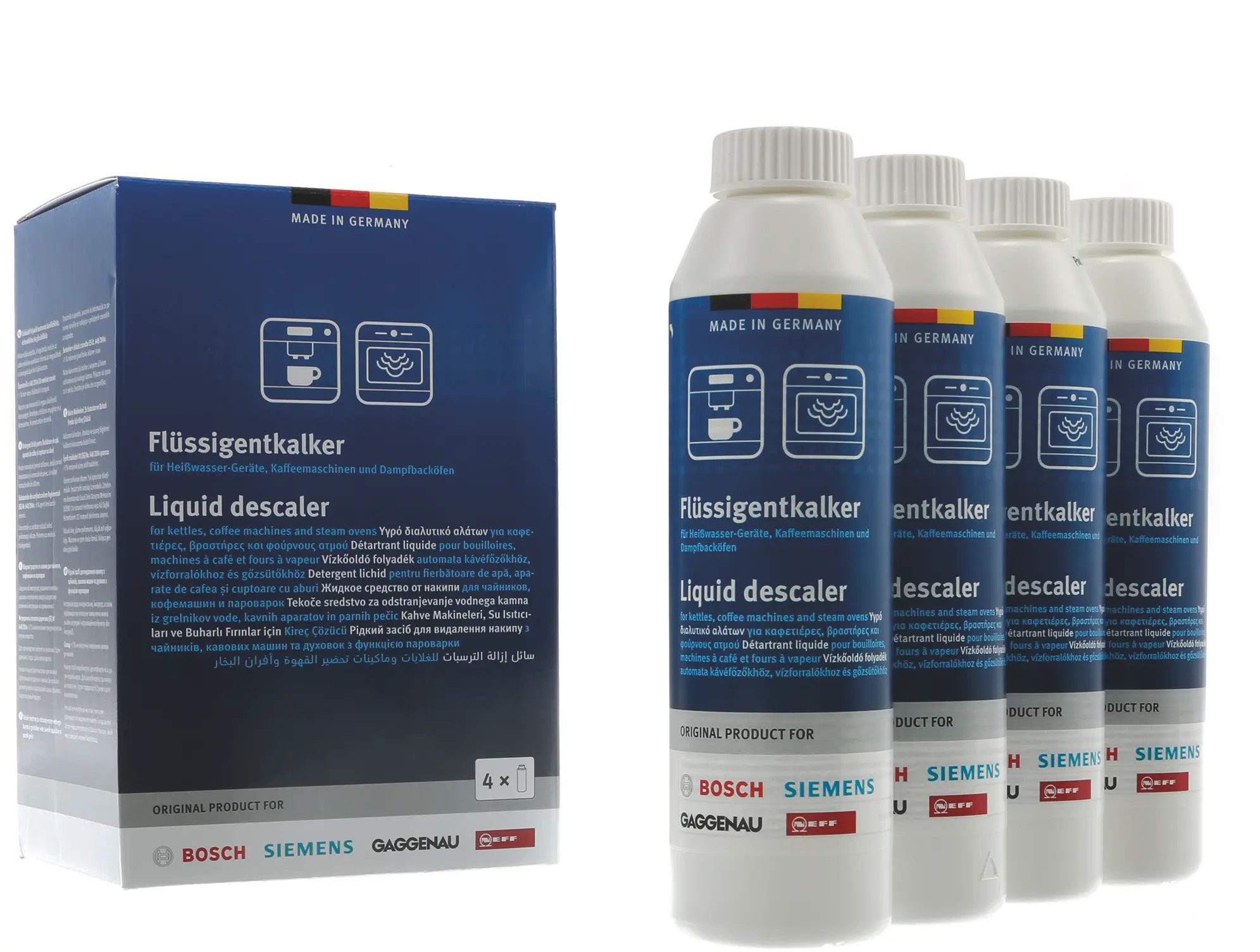 Bosch 00312012 odvápňovač parní trouby, 4x250 ml
