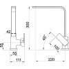 Novaservis Dřezová baterie EDGE chrom 36713,0