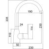 Novaservis Dřezová baterie Titania Fresh granit-černý 96713,GRB