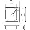 Novaservis Dřez 48x48 nerez DR48/48