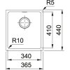 Franke SID 110-34  Tectonite Šedá  dřez Sirius