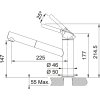 Franke S vytahovací koncovkou  Chrom/Fragranit Sahara FC 3055 ORBIT
