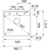 16201 1 franke mrg 610 52 rtl fragranit sedy kamen drez maris