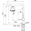 Franke FN 5350.901 ACTIVE TWIST Matná černá
