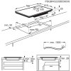 AEG IKE84471XB Vestavná indukční varná deska 80 cm FlexiBridge Hob2hood