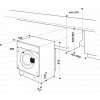 Whirlpool BI WDWG 751482 EU N Vestavná kombinovaná pračka se sušičkou