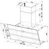 Faber STEELMAX EV8 WH/X A80 Komínový odsavač par