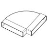 Faber 120x60 mm Koleno horizontální 90 stupňů