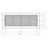 Faber 220x90 mm Mřížka se síťkou