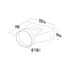 Faber 150 mm F-EST Přechod čtyřhran-kruh horizontální