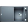 Blanco AXIA III 5 S-F InFino silgranit aluminium dřez vpravo s excentrem přísluš. sklo