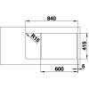 Blanco FAVUM XL 6 S Silgranit aluminium oboustranné provedení