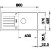 Blanco FAVUM XL 6 S Silgranit bílá oboustranné provedení