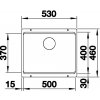Blanco ETAGON 500 U InFino Silgranit černá bez excentru s pojezdy