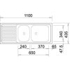 Blanco TOP EZS 11 x 4 Nerez přírodní lesk oboustranné provedení+137034