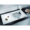Blanco AXIA III 5 S-F InFino silgranit šedá skála dřez vpravo s excentrem přísluš. dřevo