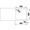 Blanco SUBLINE 500 IF/A SteelFrame InFino Silgranit antracit s táhlem