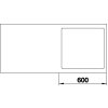 Blanco SUBLINE 500 IF/A SteelFrame InFino Silgranit antracit s táhlem