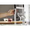 Blanco SONEA-S Flexo nerez kartáčovaný s černou sprchovou hadicí s přepínáním