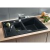Blanco METRA 6 S Compact Silgranit bílá soft oboustranné provedení s excentrem