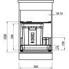 Franke Odpadkový koš 350-50 Odpadkové koše řada 350