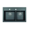 Alveus ATROX 50 černý 91 + pop up sifon 790x500x200 mm