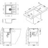 Alveus CADIT 10 terra 22 + pop up sifon 590x500x198 mm