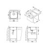 Alveus BASIC 140 SAT NEW 465x465mm - F