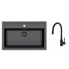 Alveus SET ALVEUS ATROX 40/91 BLACK ADDITION + BATERIE Mintas black MAT