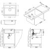 Alveus ATROX 30 beton 81 + pop up sifon 590x500x200 mm