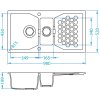 Alveus SENSUAL 70/04 STEEL (900x610mm)+pop-up sifon