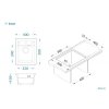 Alveus ATROX 10 beton 81 + pop up sifon