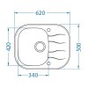 Alveus WAVE 10 černý 620x500x175 mm