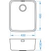 Alveus LUNO 40 480x400x180 mm