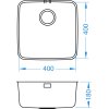 Alveus LUNO 30 400x400x180 mm