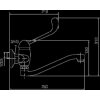Novaservis Dřezová baterie 150 mm lékařská páka Metalia 55 chrom 55070L,0