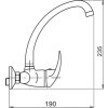 Novaservis Dřezová umyvadlová baterie 100 mm Metalia 55 chrom 55034,0