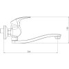 Novaservis Dřezová baterie bez ramene 150 mm Metalia 57 chrom 57070/1,0