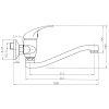 Novaservis Dřezová baterie bez ramene 150 mm Titania Iris chrom 92070/1,0