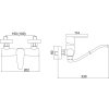 Novaservis Dřezová umyvadlová baterie 100 mm Titania Fresh chrom 96074,0