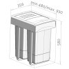 Sinks MEGA 45 2x26 l