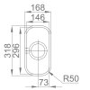 Sinks SINGULAR 168 V 0,7mm leštěný