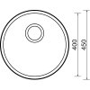 Sinks ROUND 450 V 0,6mm matný